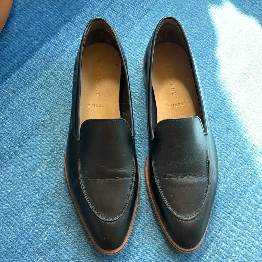 Everlane NWOT Black Leather Loafer - Size 9
